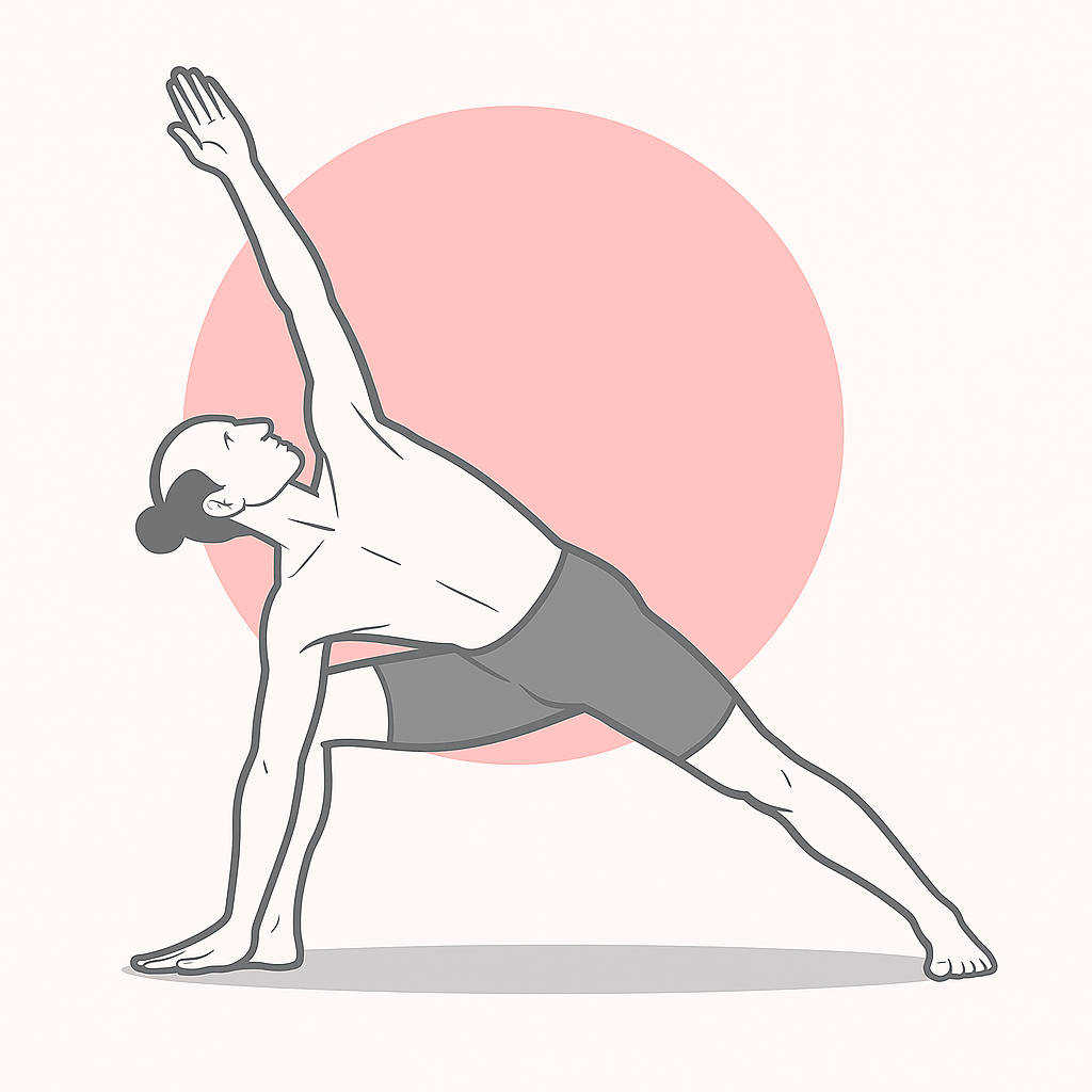 Generated image for the side-angle yoga pose.