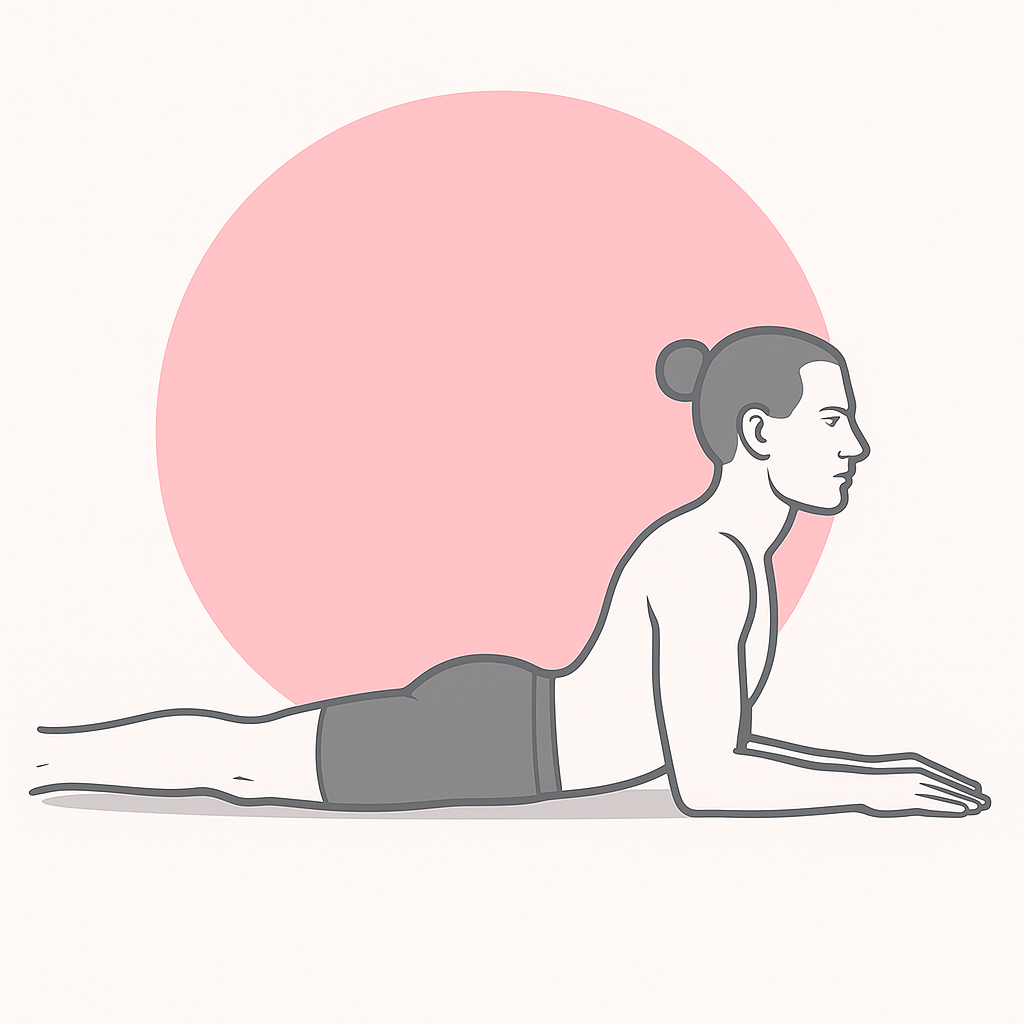 Generated image for the sphinx yoga pose.