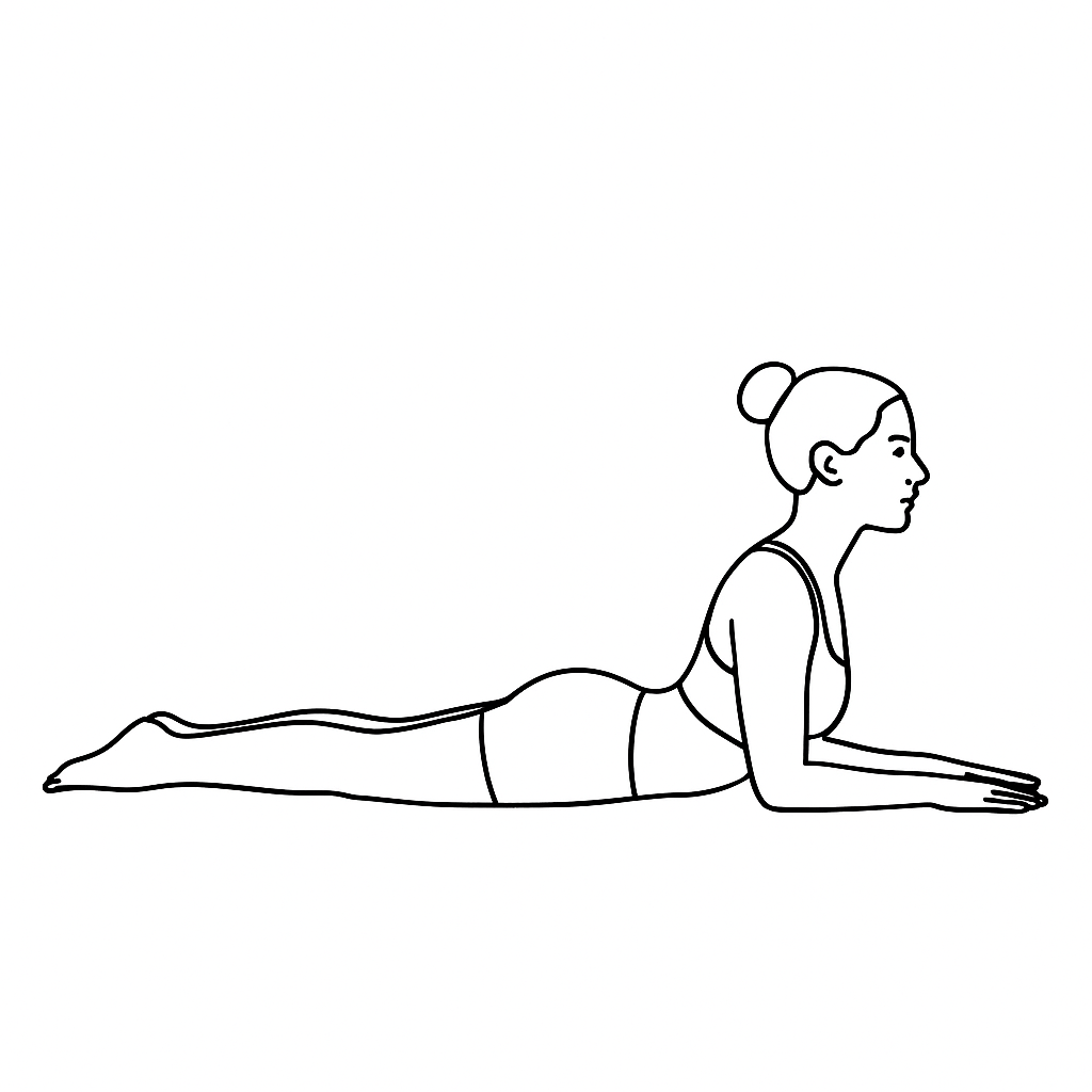 Generated image for the sphinx yoga pose.