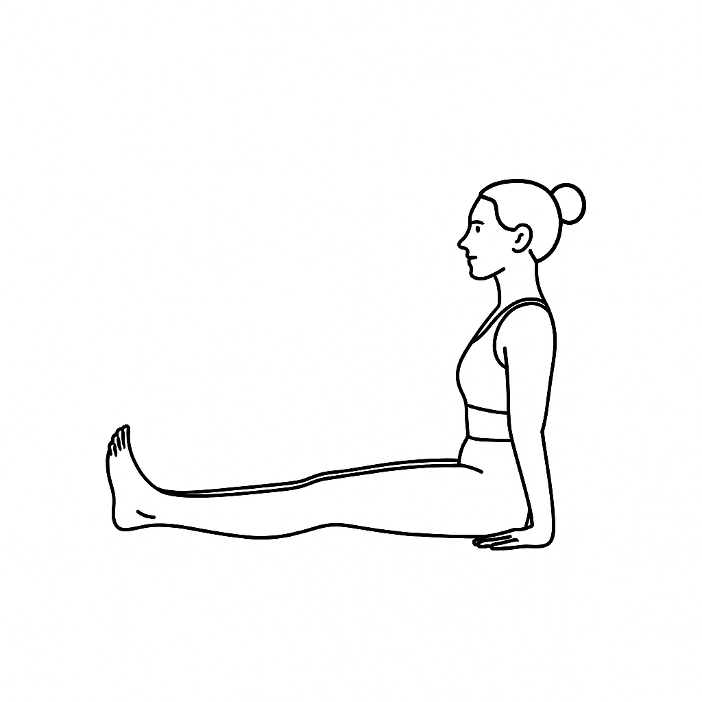Generated image for the staff yoga pose.
