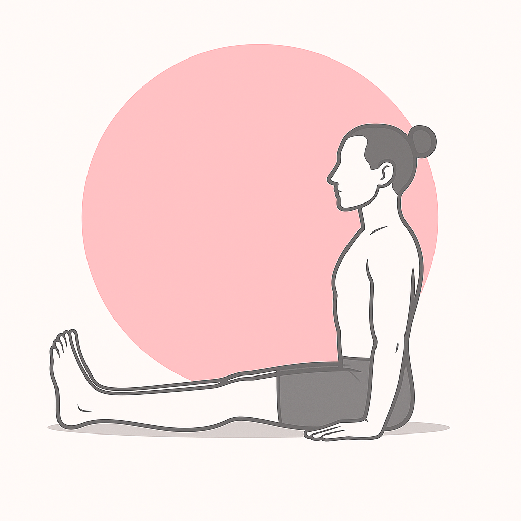 Generated image for the staff yoga pose.