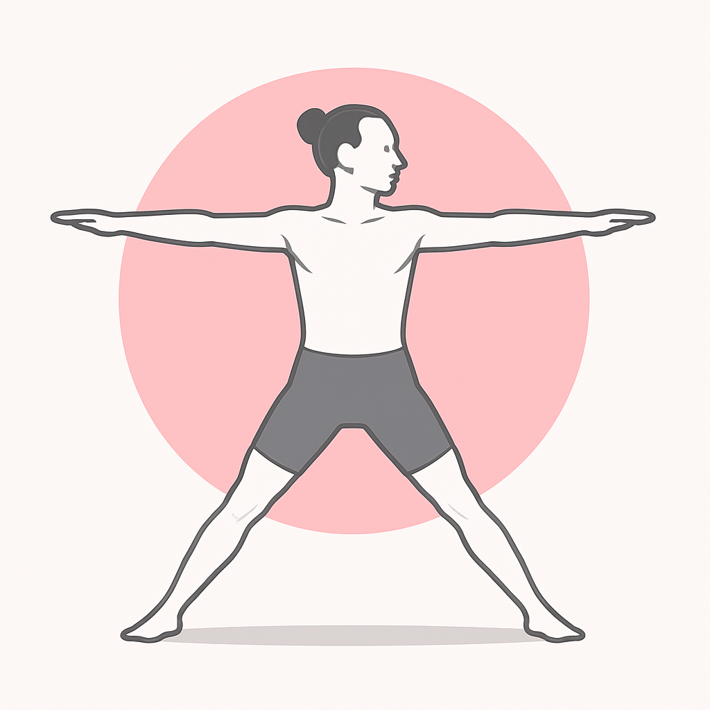 Generated image for the star yoga pose.