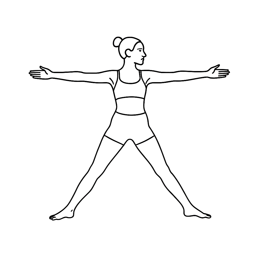 Generated image for the star yoga pose.