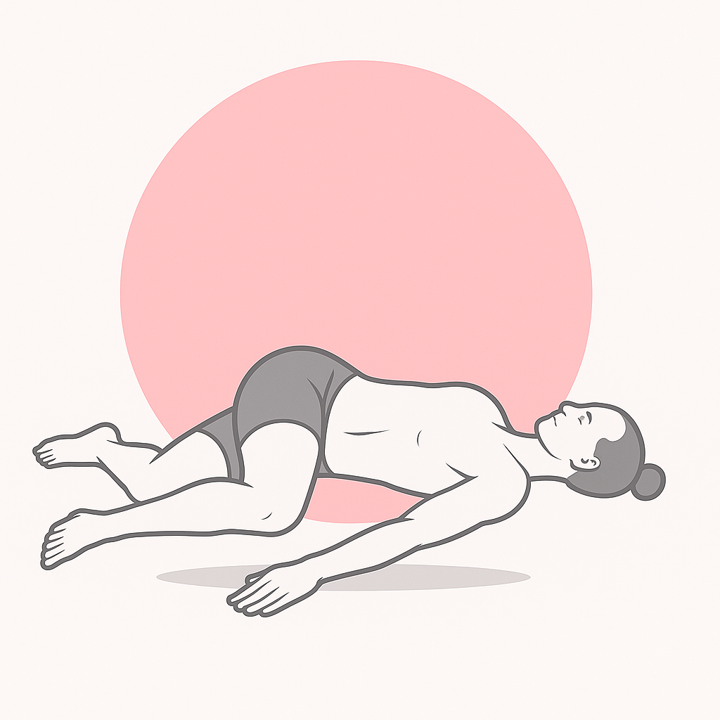 Generated image for the supine-twist yoga pose.