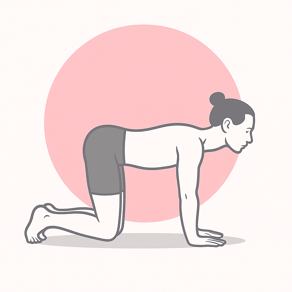 Generated image for the tabletop yoga pose.