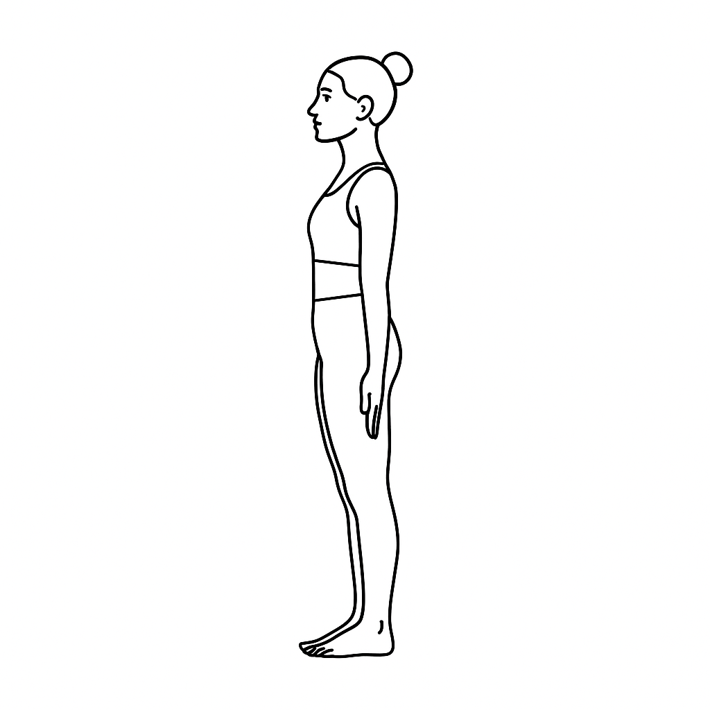 Generated image for the tadasana yoga pose.