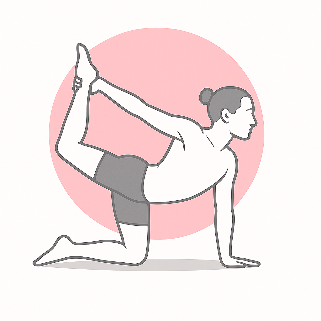 Generated image for the tiger yoga pose.
