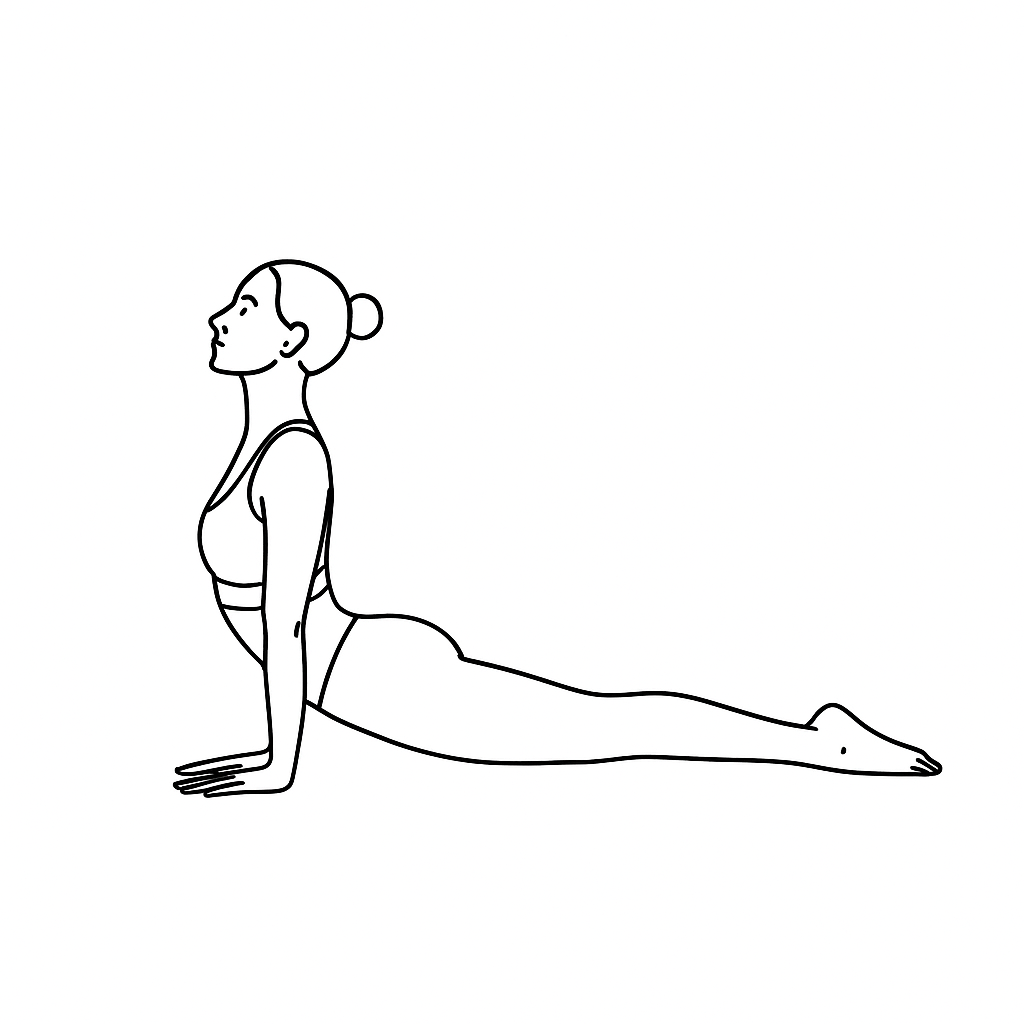 Generated image for the updog yoga pose.
