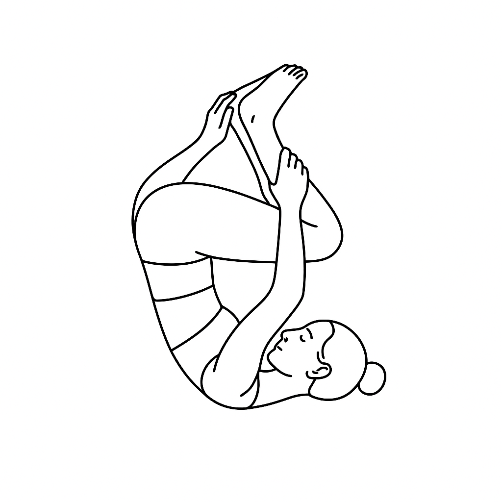 Generated image for the upward-lotus yoga pose.