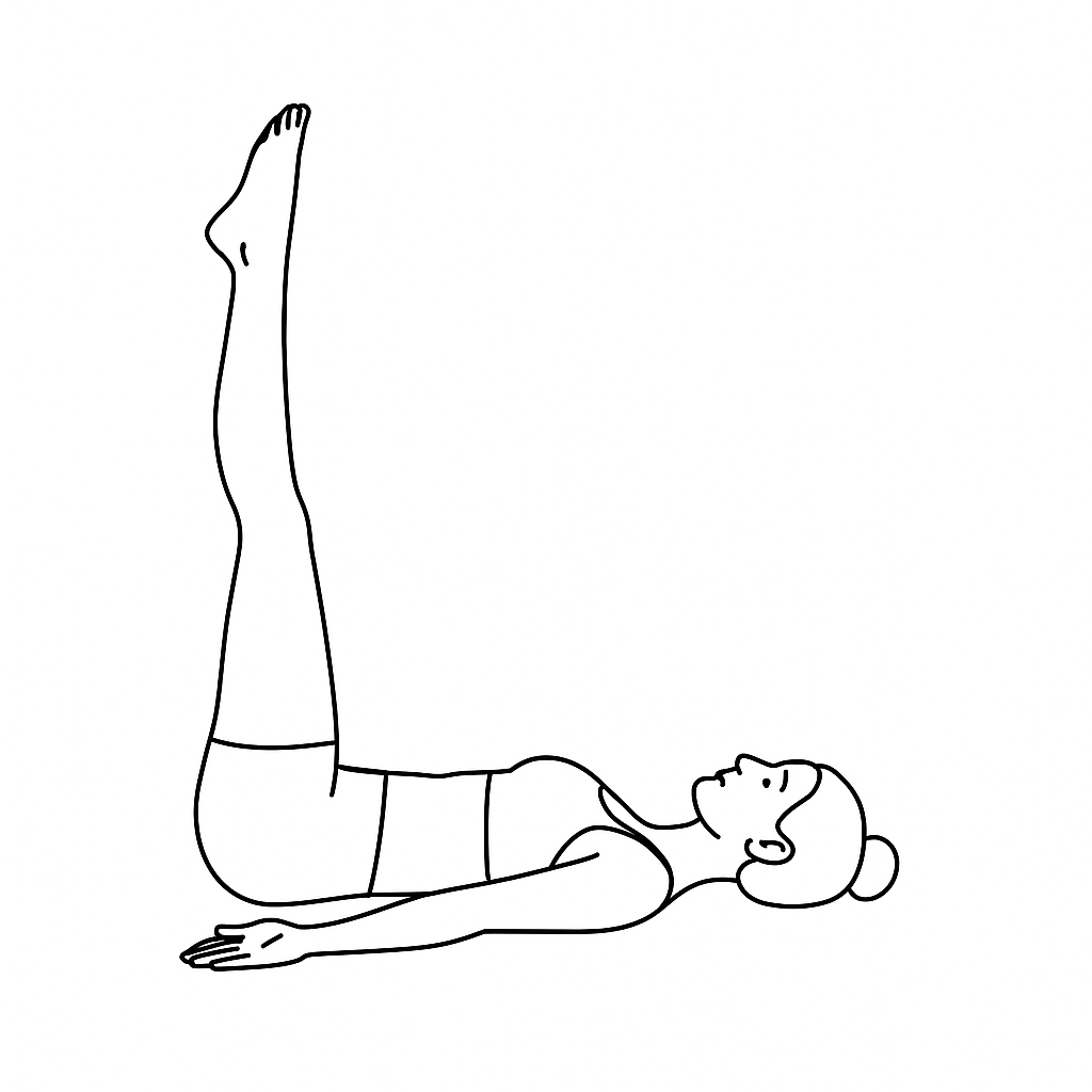 Generated image for the waterfall yoga pose.