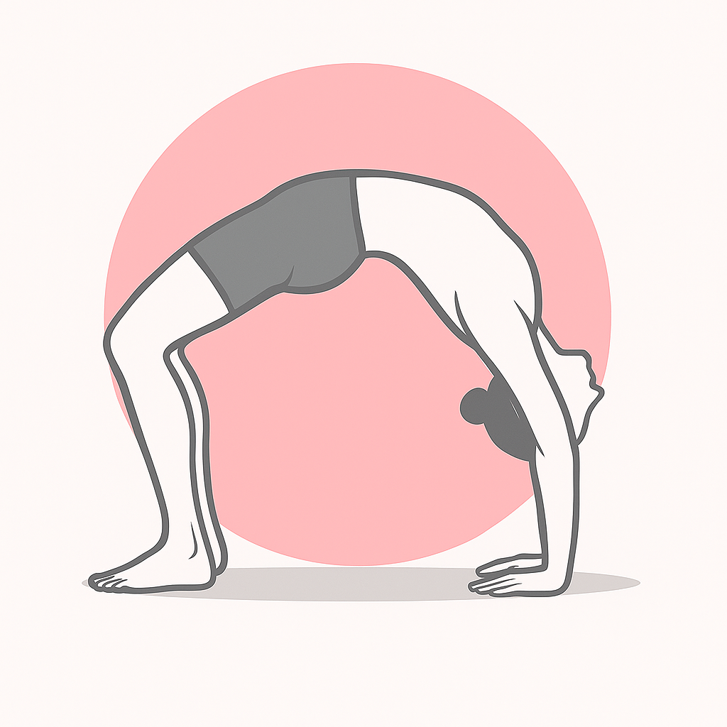 Generated image for the wheel yoga pose.