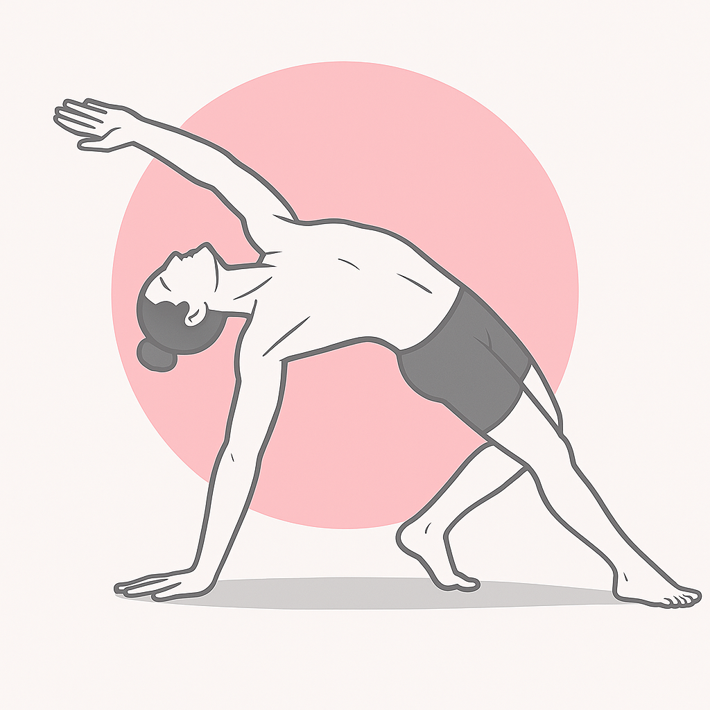 Generated image for the wild-thing yoga pose.
